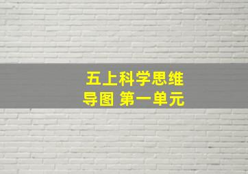 五上科学思维导图 第一单元